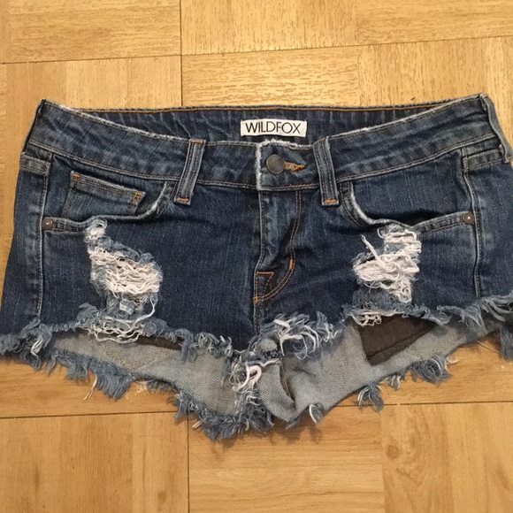wildfox denim shorts